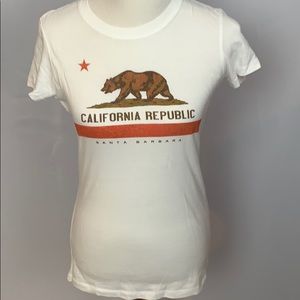 NWT Next Level California Republic white t shirt M